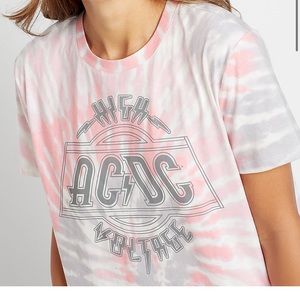 Maurice’s size 2 ACDC graphic tshirt tie dye